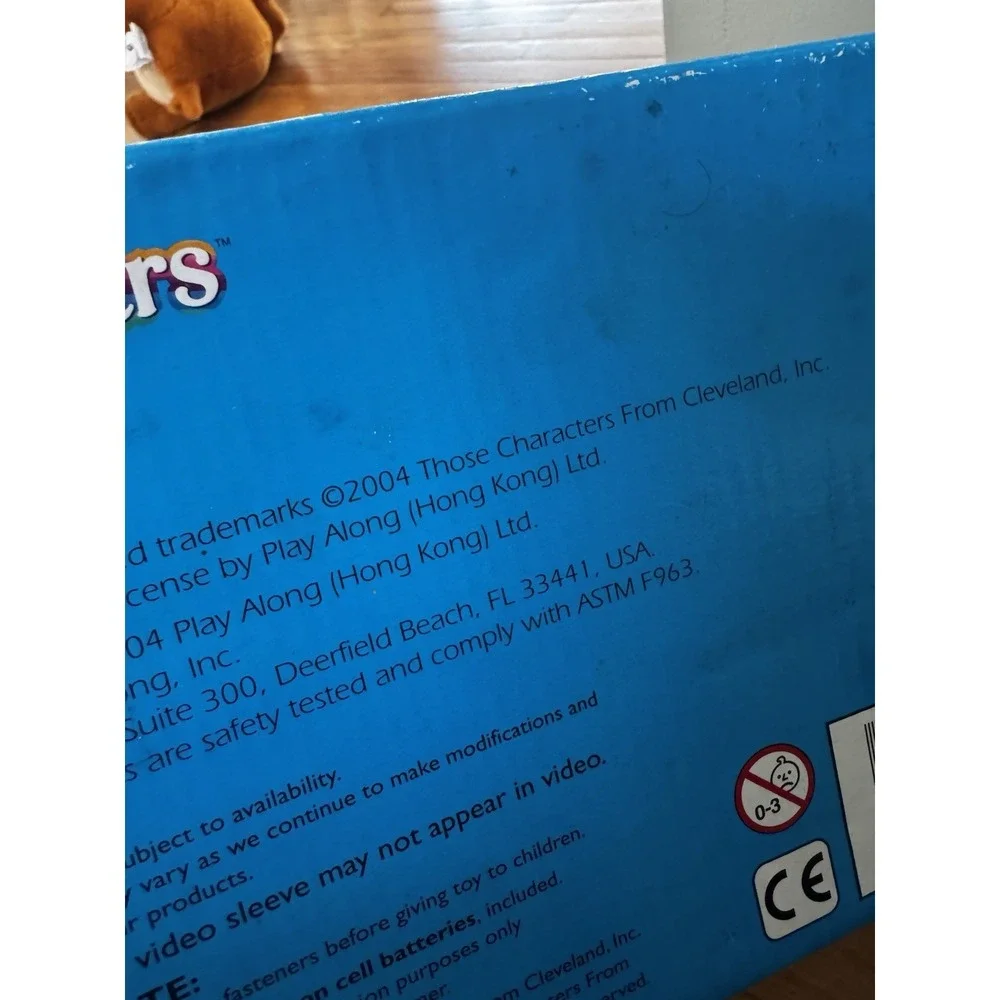 Vintage Care Bears Talking Tenderheart Bear NIB With VHS Tape Damaged Box 2004